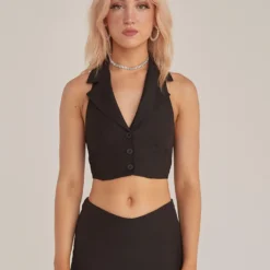 Sound Check Vest Top - Noir