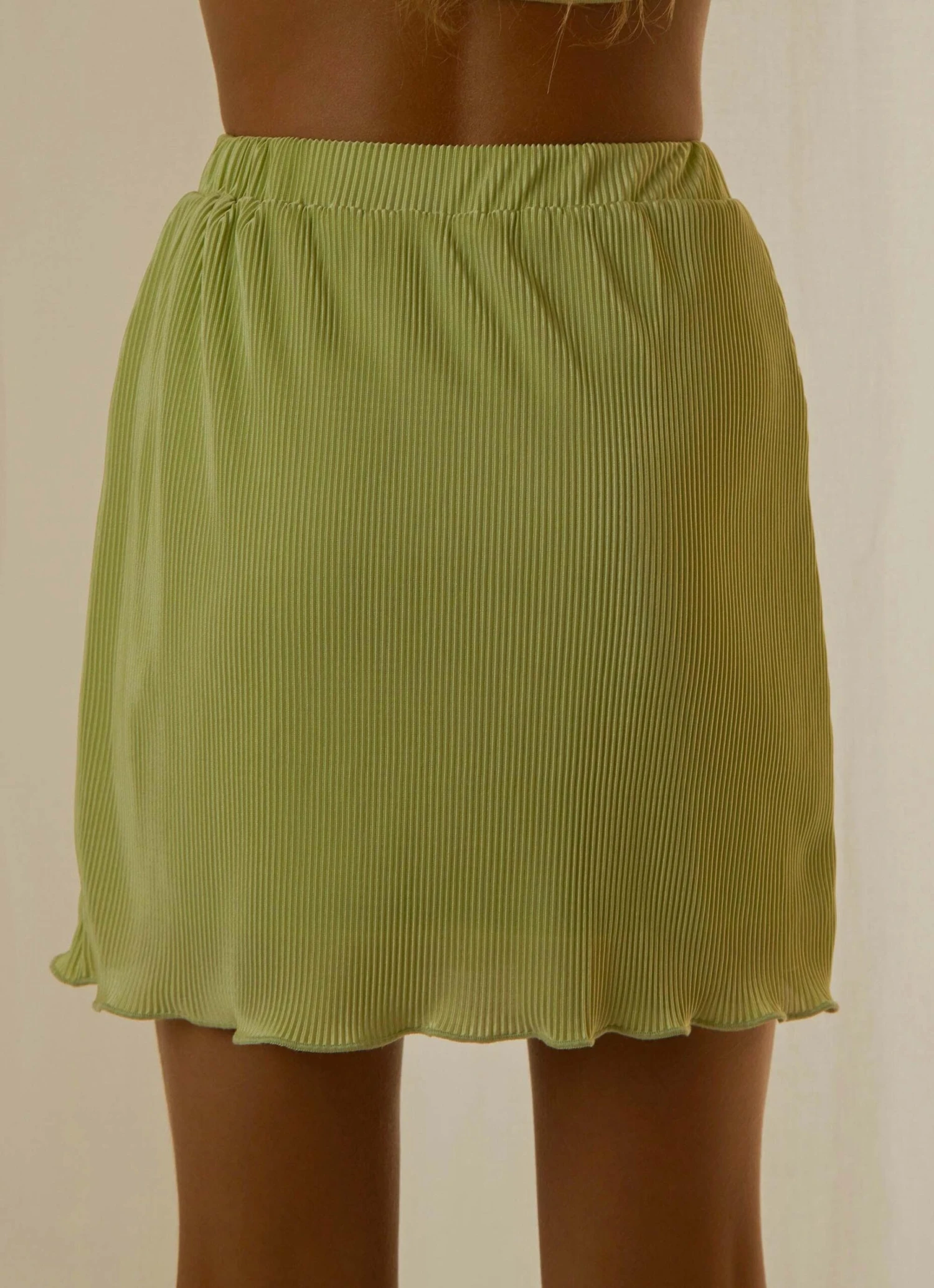Sunny Skies Mini Skirt - Lime Green 6 Sunny Skies Mini Skirt - Lime Green - Image 6