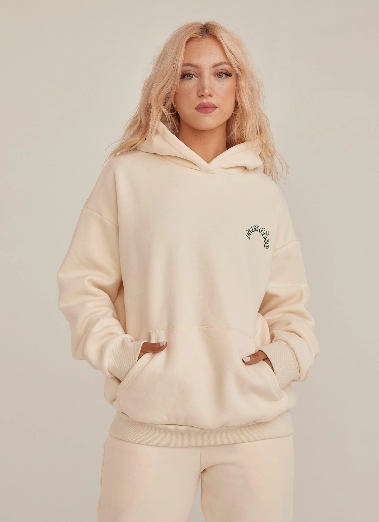 The Everyday Hoodie - Ivory 3 The Everyday Hoodie - Ivory - Image 3