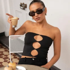 Organic Forms Tube Top - Shadow