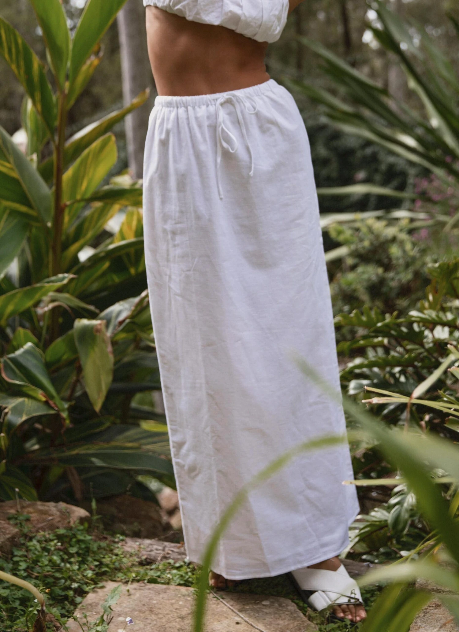 Sicilian Sun Midi Skirt - Pure White 3 Sicilian Sun Midi Skirt - Pure White - Image 3