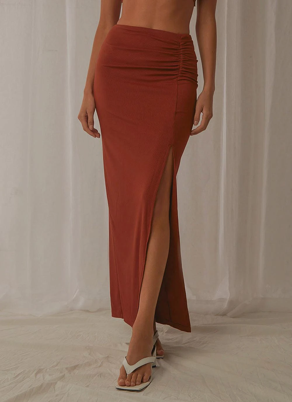 Talk About Love Skirt - Brown 2 Talk About Love Skirt - Brown - Image 2