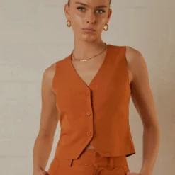 Tess Suit Vest - Terracotta 8 Tess Suit Vest - Terracotta -Stylo Craze Sales Store d9b7fd064d574ee1a77286fb979731aa scaled