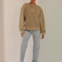 Nude Classics Slogan Sweat - Washed Sage -Stylo Craze Sales Store dcb5efd0b49d4133b837992a563e0162