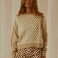 Checker Knit - Bone -Stylo Craze Sales Store dce3876c099b497a813663c05a9e7631 scaled