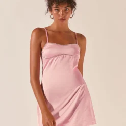 Divine Destiny Diamante Mini Dress - Carnation Pink