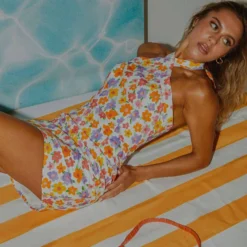 Kaylani Linen Mini Dress - Blooming -Stylo Craze Sales Store e3986bc8dfda4a70a94073b27659e169 scaled