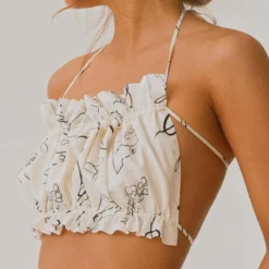 Mercato Linen Crop Top - Aperitivo -Stylo Craze Sales Store e41cadf8ab5c4fd488f143f55968674b