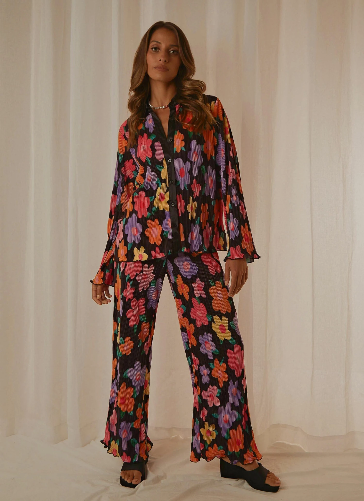 Wine Dates Shirt - Noir Bloom 3 Wine Dates Shirt - Noir Bloom - Image 3