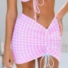 Natalie Skirt - Bubblegum Gingham