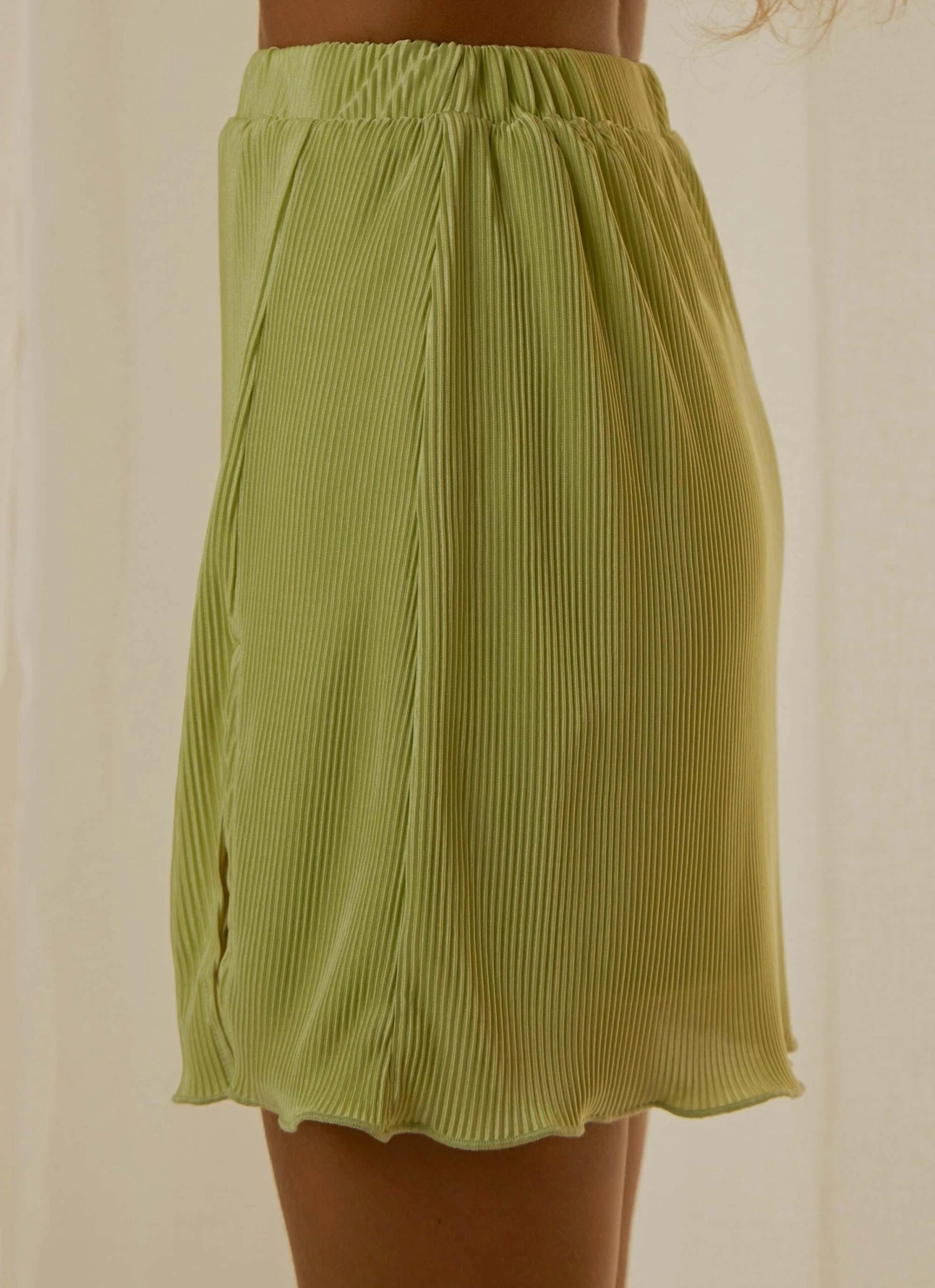 Sunny Skies Mini Skirt - Lime Green 5 Sunny Skies Mini Skirt - Lime Green - Image 5