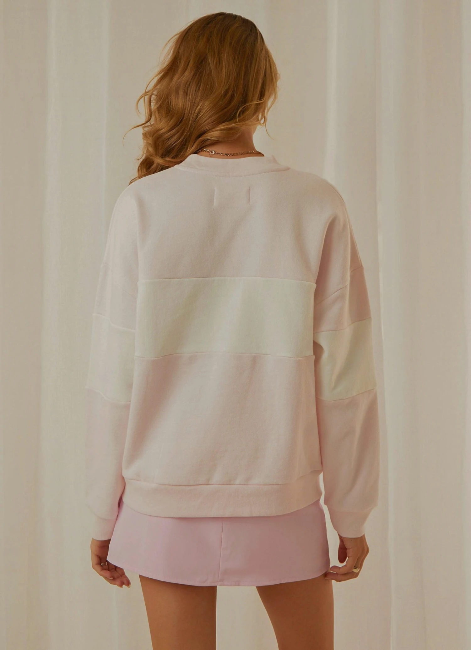 Split Logo Sweater - Pink 5 Split Logo Sweater - Pink - Image 5