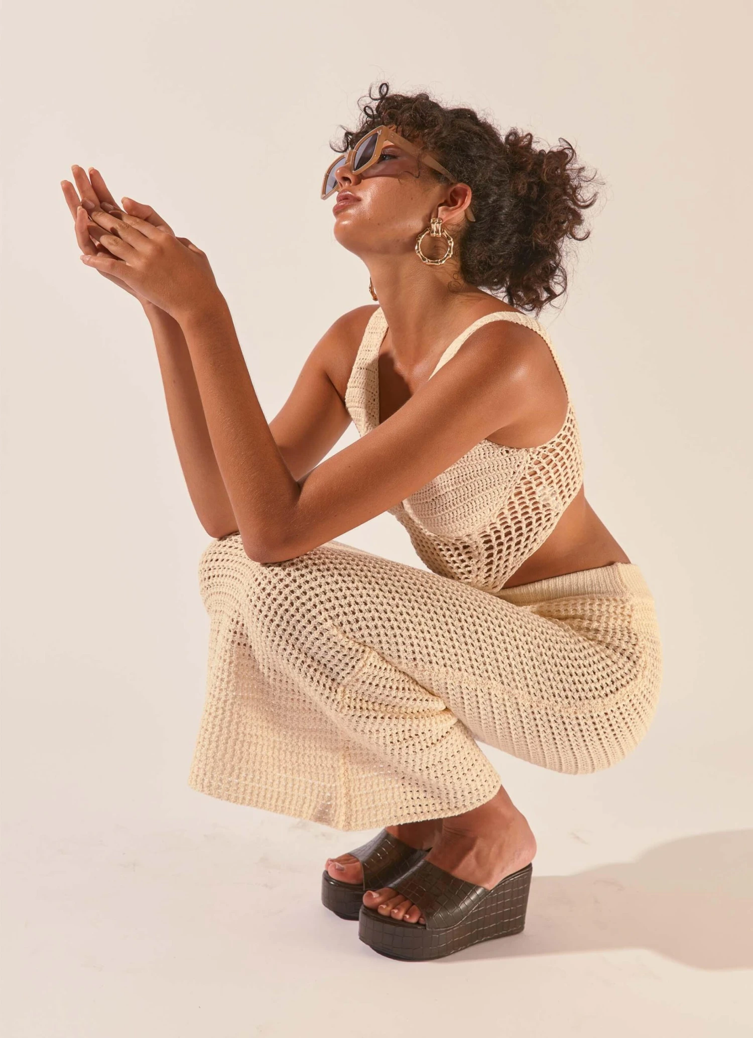 Road Trips To The Coast Crochet Midi Skirt - Seashell 6 Road Trips To The Coast Crochet Midi Skirt - Seashell - Image 6