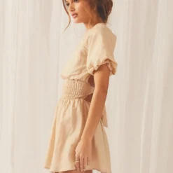 Lani Linen Mini Dress - Oatmeal 9 Lani Linen Mini Dress - Oatmeal -Stylo Craze Sales Store f6525aa3efd5406483fd5cef0dce1a03