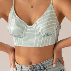 4TH & RECKLESS Francesca Top - Sage Print